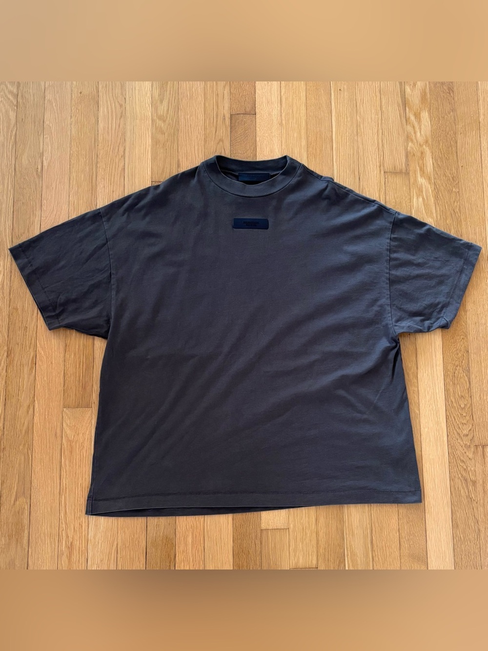 Fear Of God Essentials T Shirt Box Logo Oversized Charcoal Medium Mens